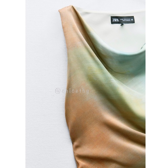 Zara Tie-Dye Print Midi Dress main image 0